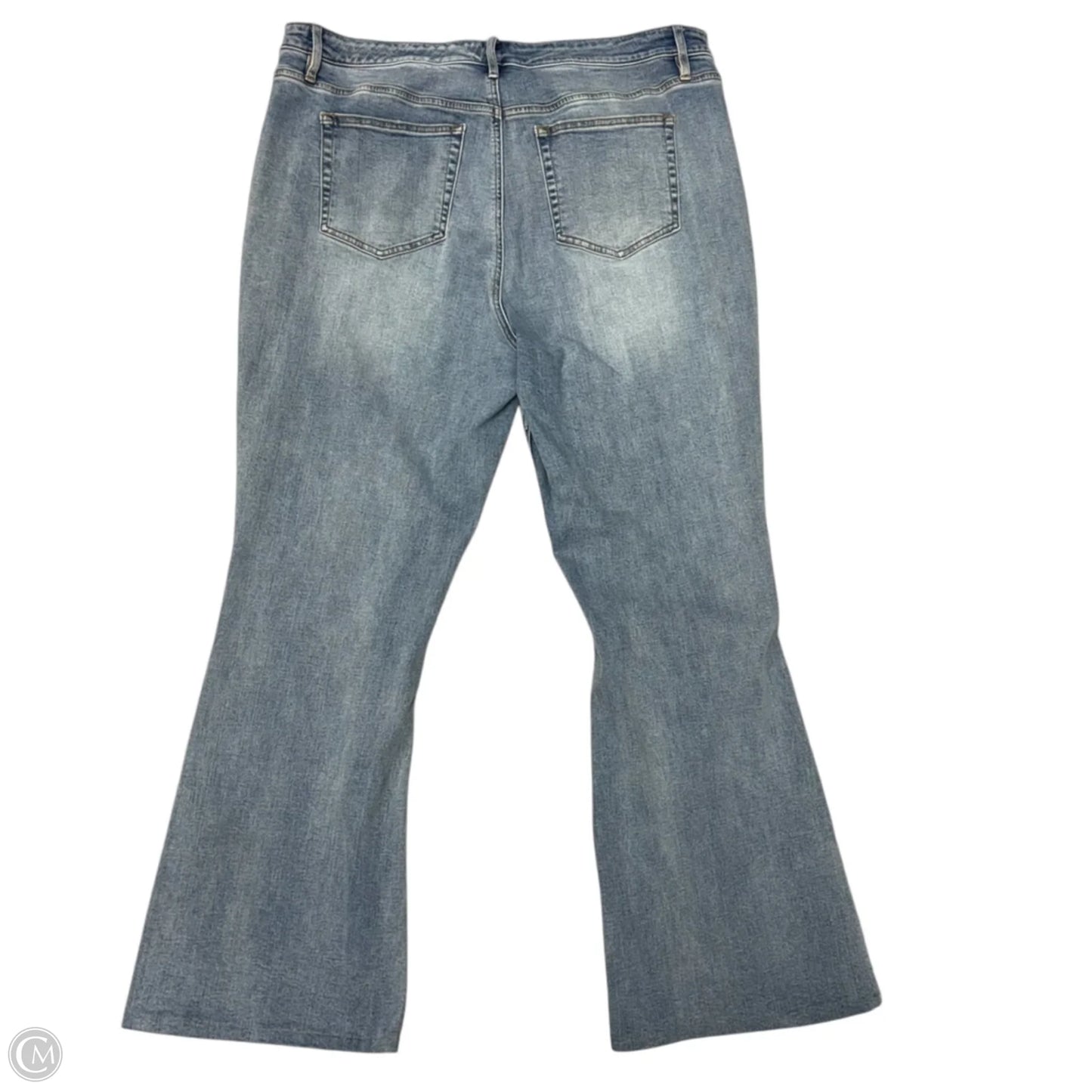 Jeans Straight By Candace Cameron Bure In Blue Denim, Size: 20