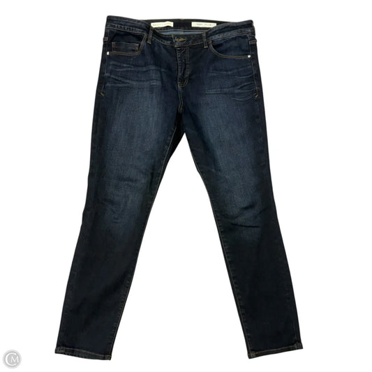 Jeans Skinny By Pilcro In Blue Denim, Size: 16