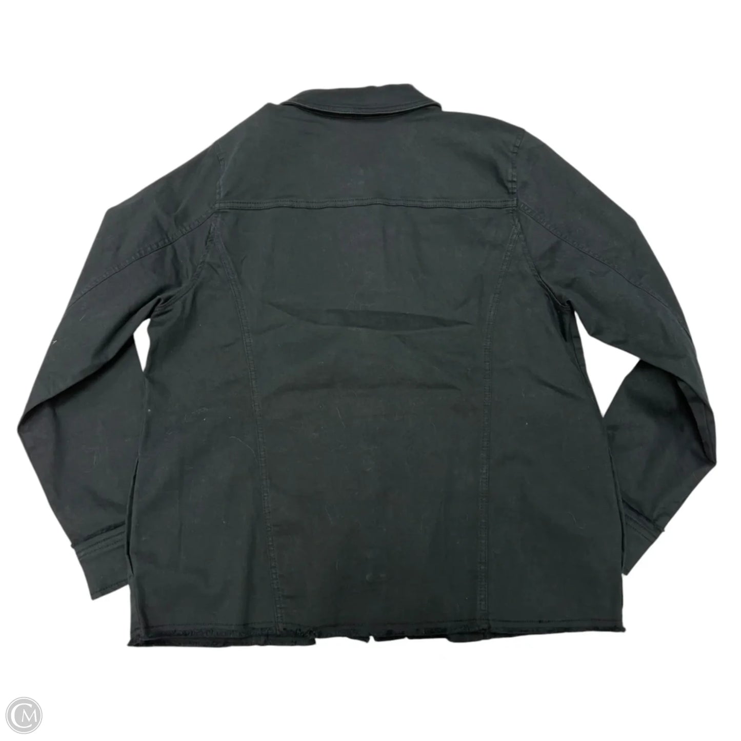 Jacket Denim By Susan Graver In Black, Size: L