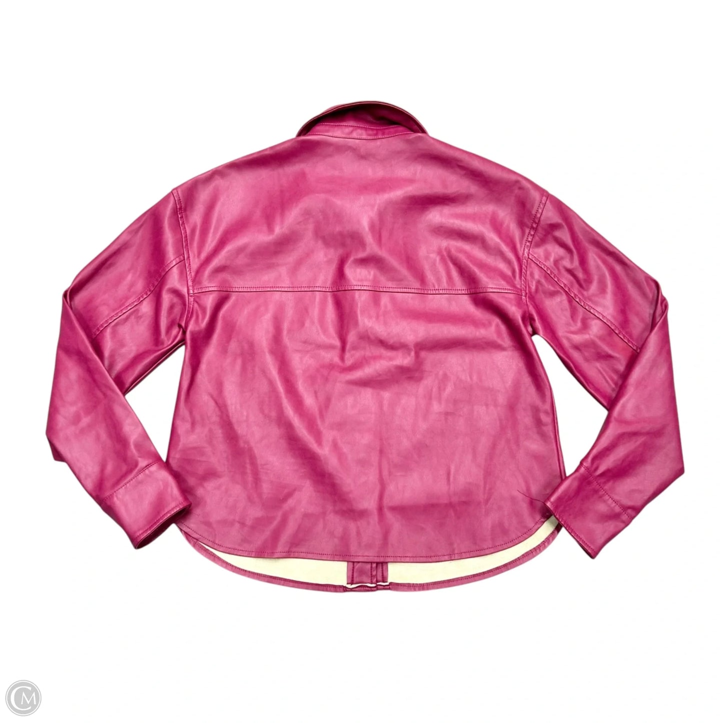 Jacket Shirt By 7 For All Mankind In Purple, Size: S