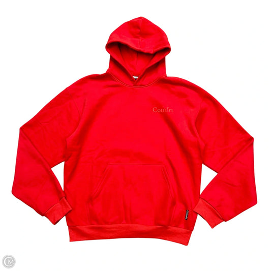 Sweatshirt Hoodie By Comfrt In Red, Size: Xl