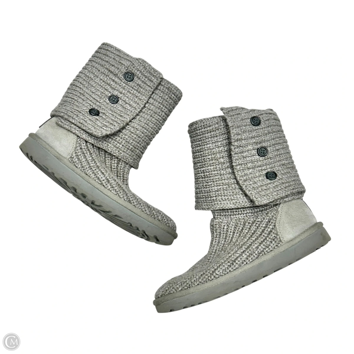 Boots Designer By Ugg In Grey, Size: 6