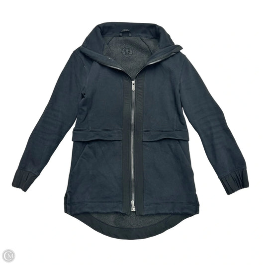 Athletic Jacket By Lululemon In Black, Size: Xs