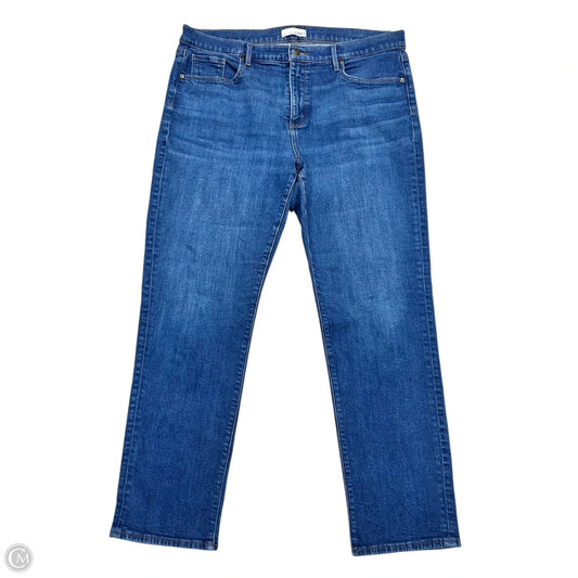 Jeans Skinny By Loft In Blue Denim, Size: 16