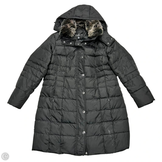 Coat Parka By London Fog In Black & Brown, Size: Xlp