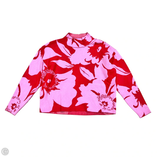 Sweater By Maeve In Pink & Red, Size: S