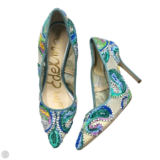 Shoes Heels Stiletto By Sam Edelman In Blue, Size: 8