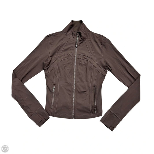 Athletic Jacket By Lululemon In Brown, Size: S