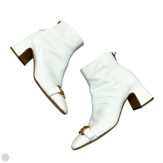 Boots Ankle Heels By Mara Bini In White, Size: 9.5