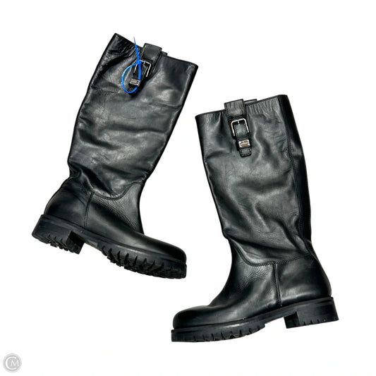 Boots Luxury Designer By Dolce And Gabbana In Black, Size: 7.5