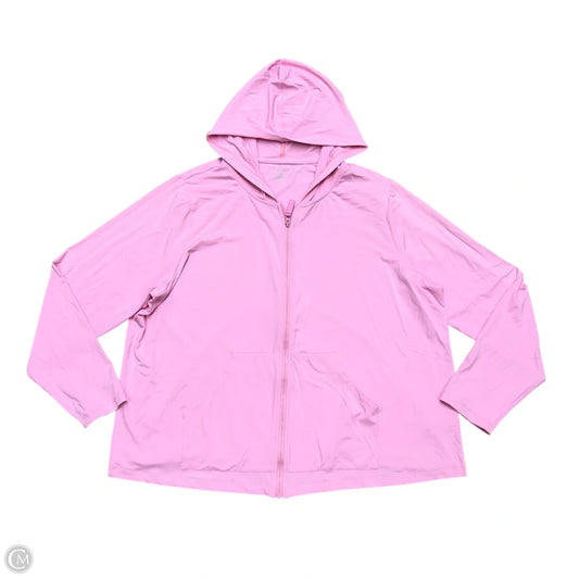 Athletic Jacket By Draper James In Pink, Size: 1x