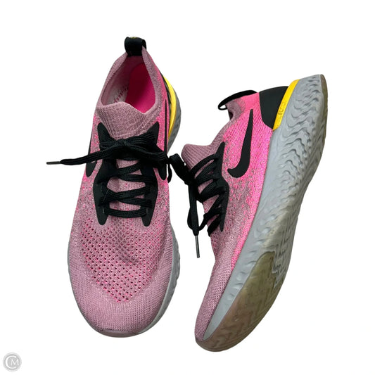Shoes Athletic By Nike In Black & Pink, Size: 7.5