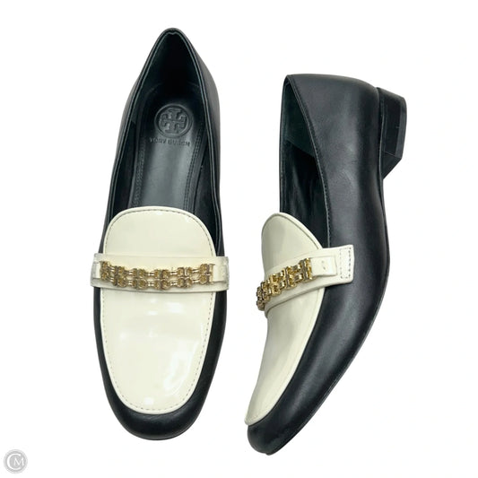 Shoes Designer By Tory Burch In Black & Cream, Size: 7.5