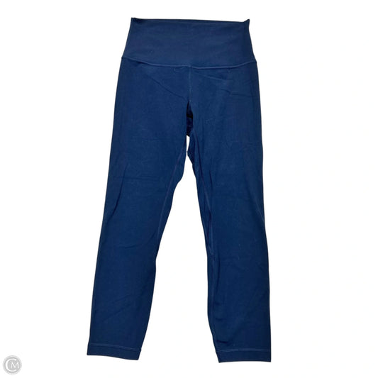 Athletic Leggings Capris By Lululemon In Navy, Size: S