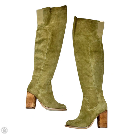 Boots Over-the-knee Heels By Kelsi Dagger In Green, Size: 6