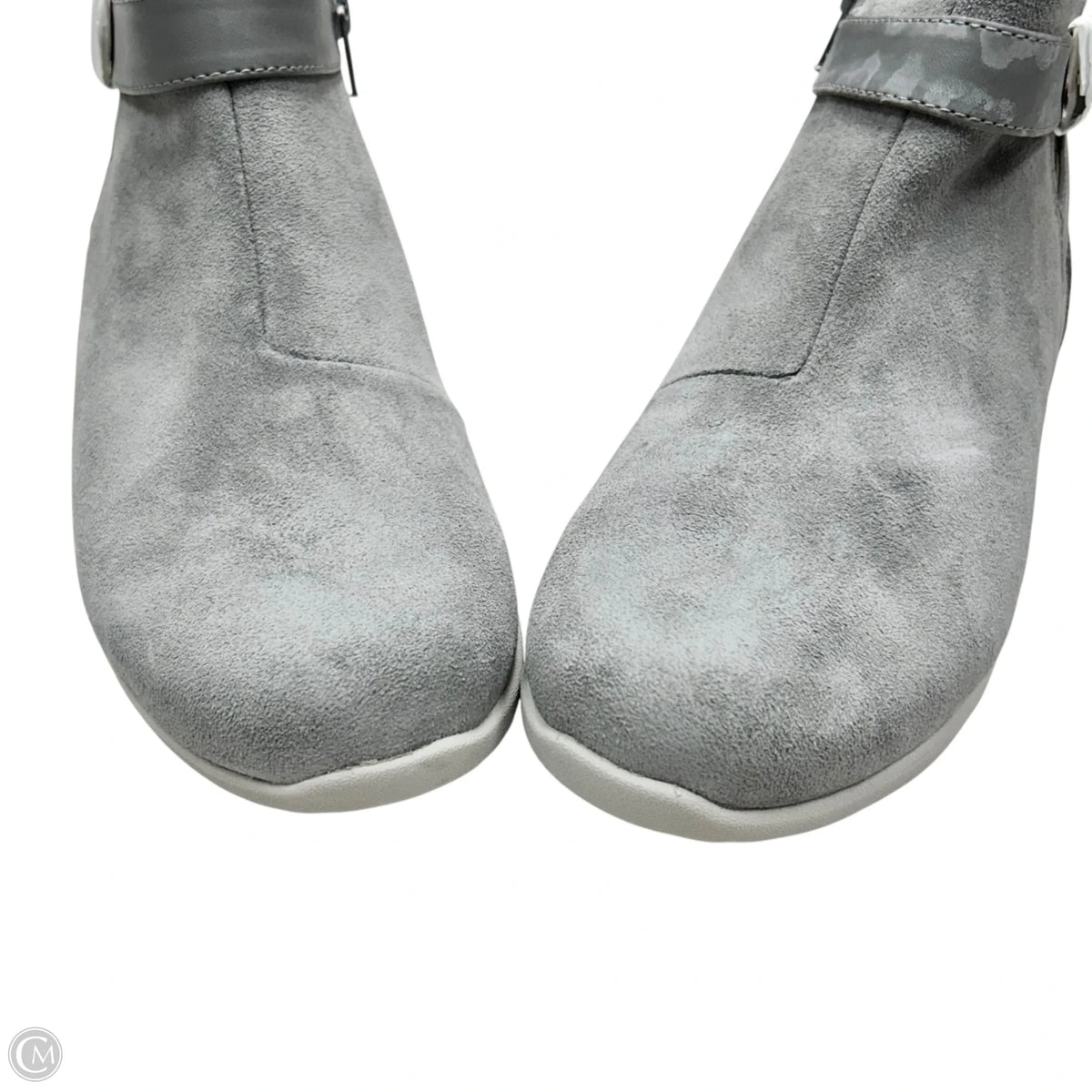 Boots Ankle Heels By Vionic In Grey, Size: 9