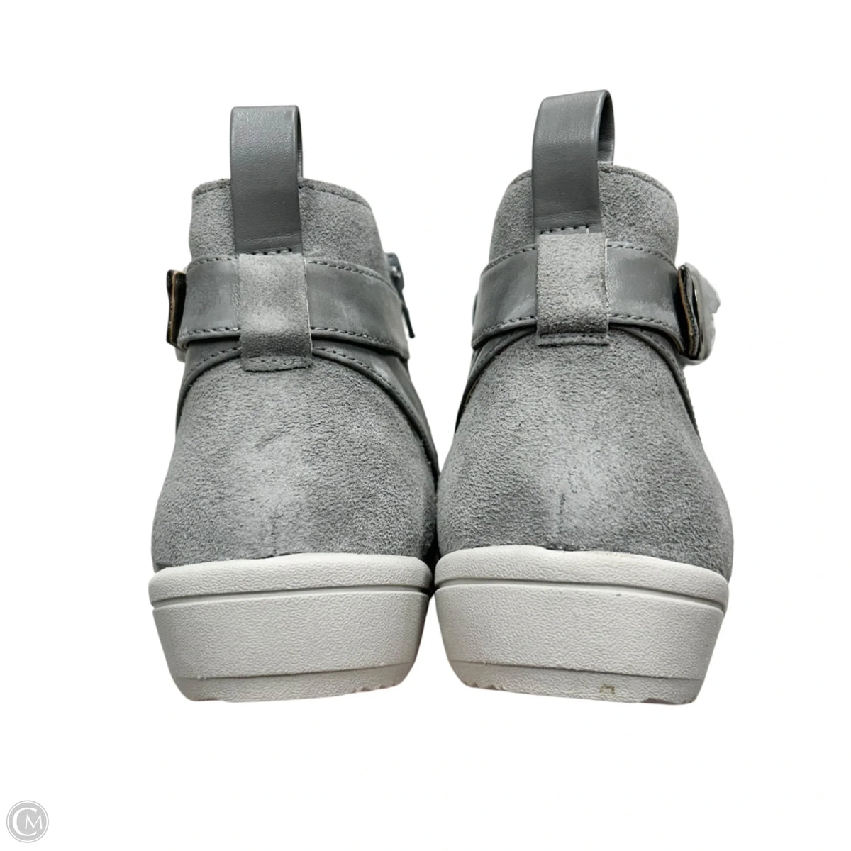 Boots Ankle Heels By Vionic In Grey, Size: 9