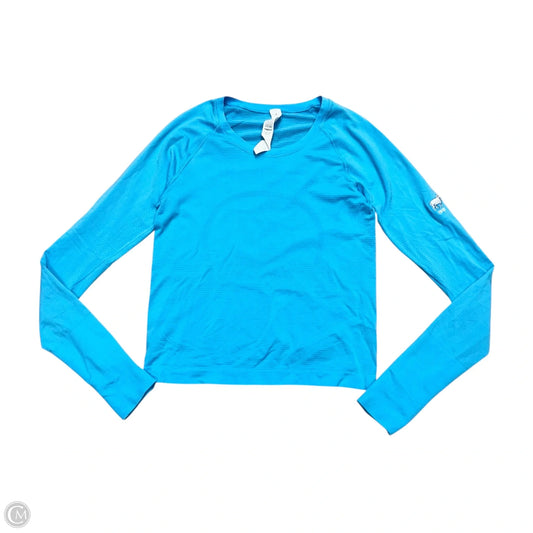 Athletic Top Long Sleeve By Lululemon In Blue, Size: S