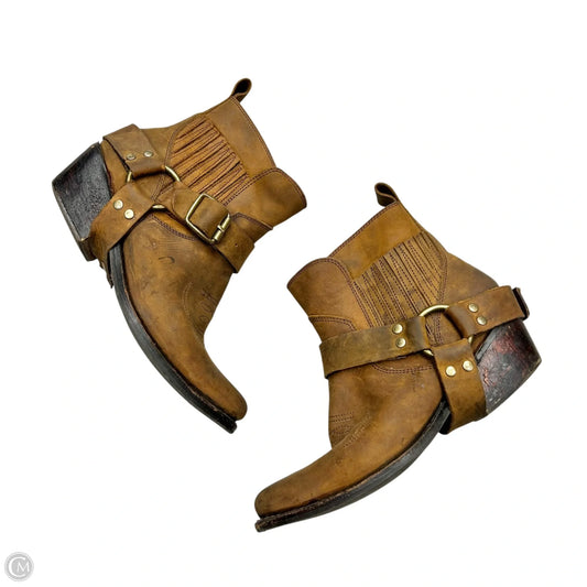 Boots Ankle Heels By Jeffrey Campbell In Tan, Size: 10