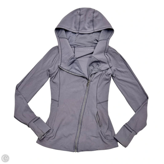 Athletic Jacket By Lululemon In Grey, Size: S