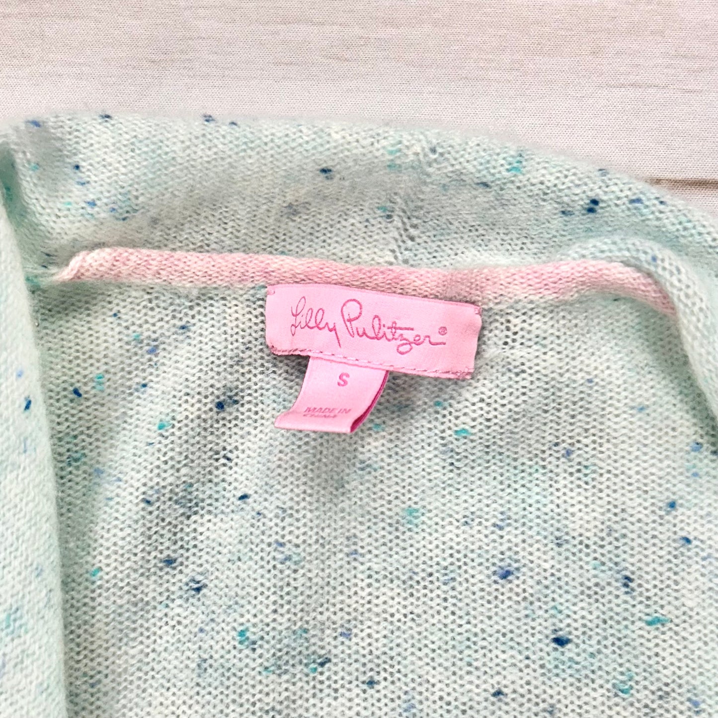 Light Blue Sweater Cardigan By Lilly Pulitzer, Size: S