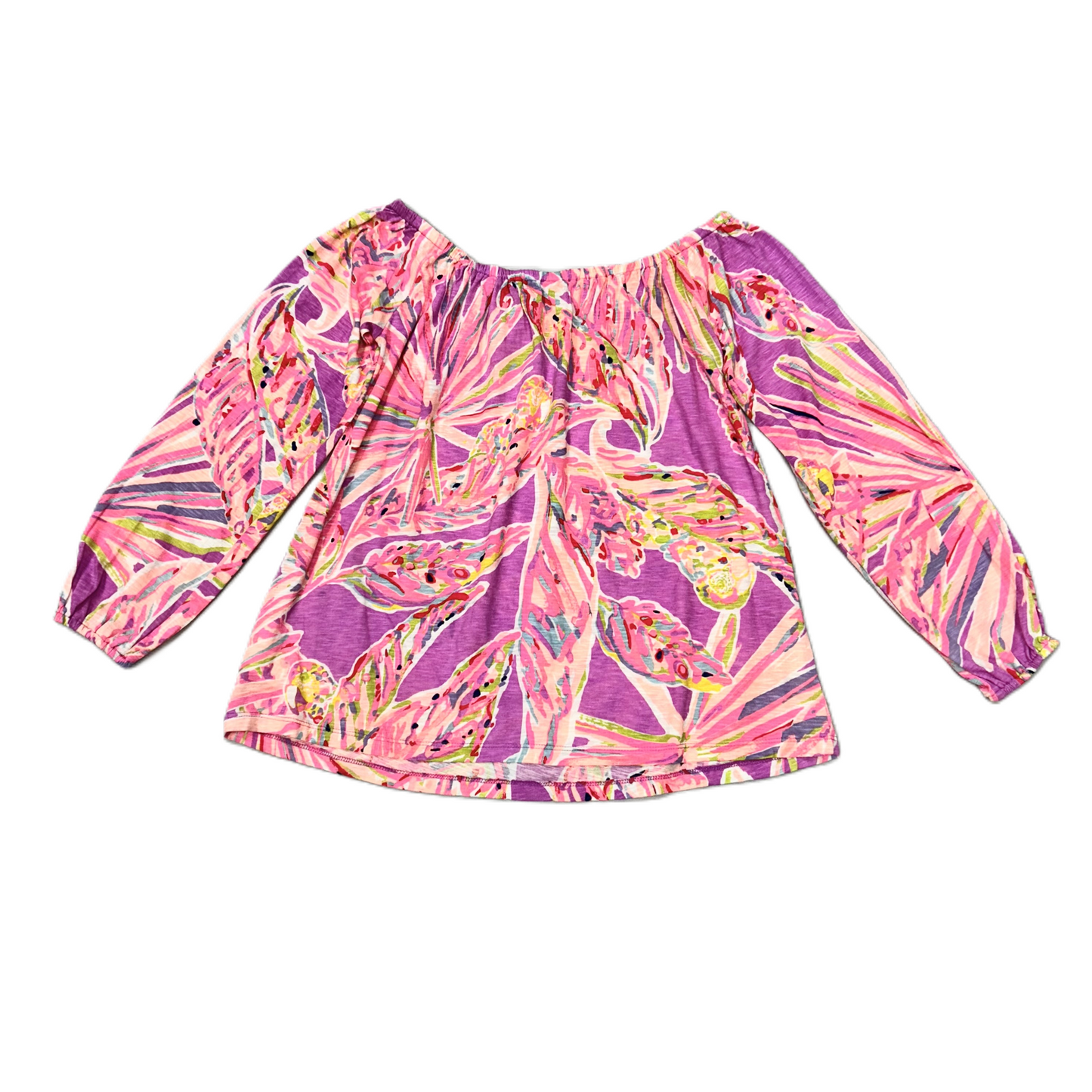 Multi-colored Top 3/4 Sleeve By Lilly Pulitzer, Size: Xs