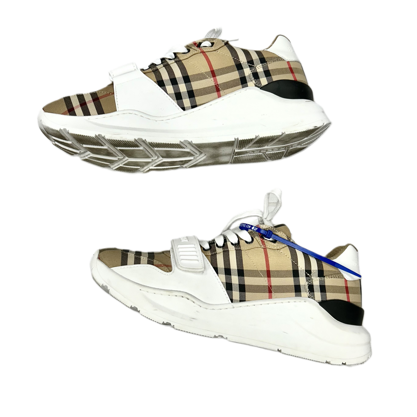 Shoes Luxury Designer By Burberry In Burberry Plaid, Size: 12