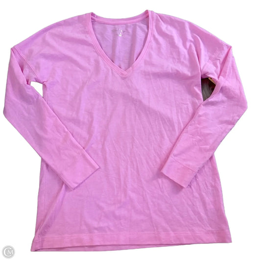 Top Long Sleeve Designer By Lilly Pulitzer In Candy Pink, Size: Xxs