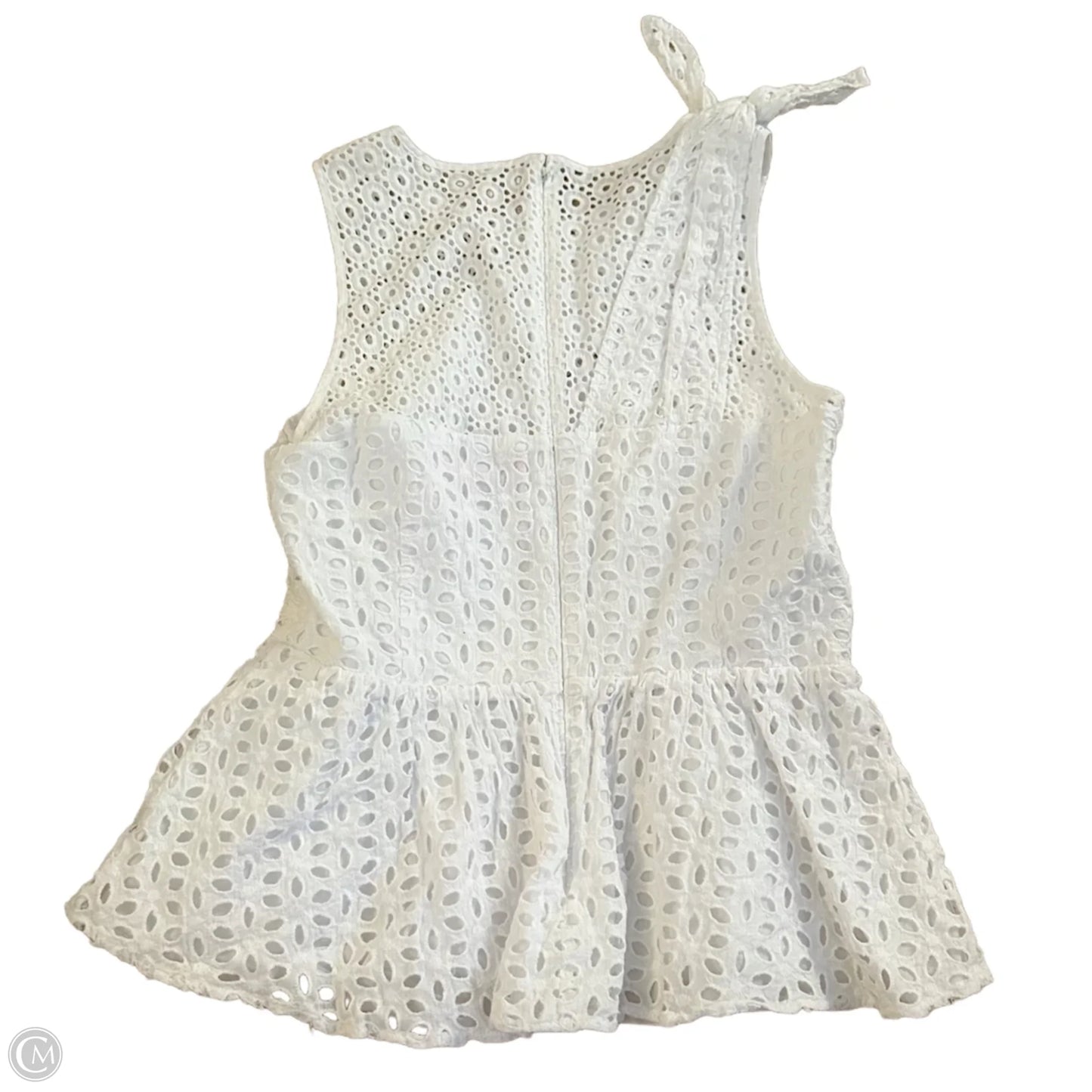 Top Sleeveless Designer By Lilly Pulitzer In White, Size: S