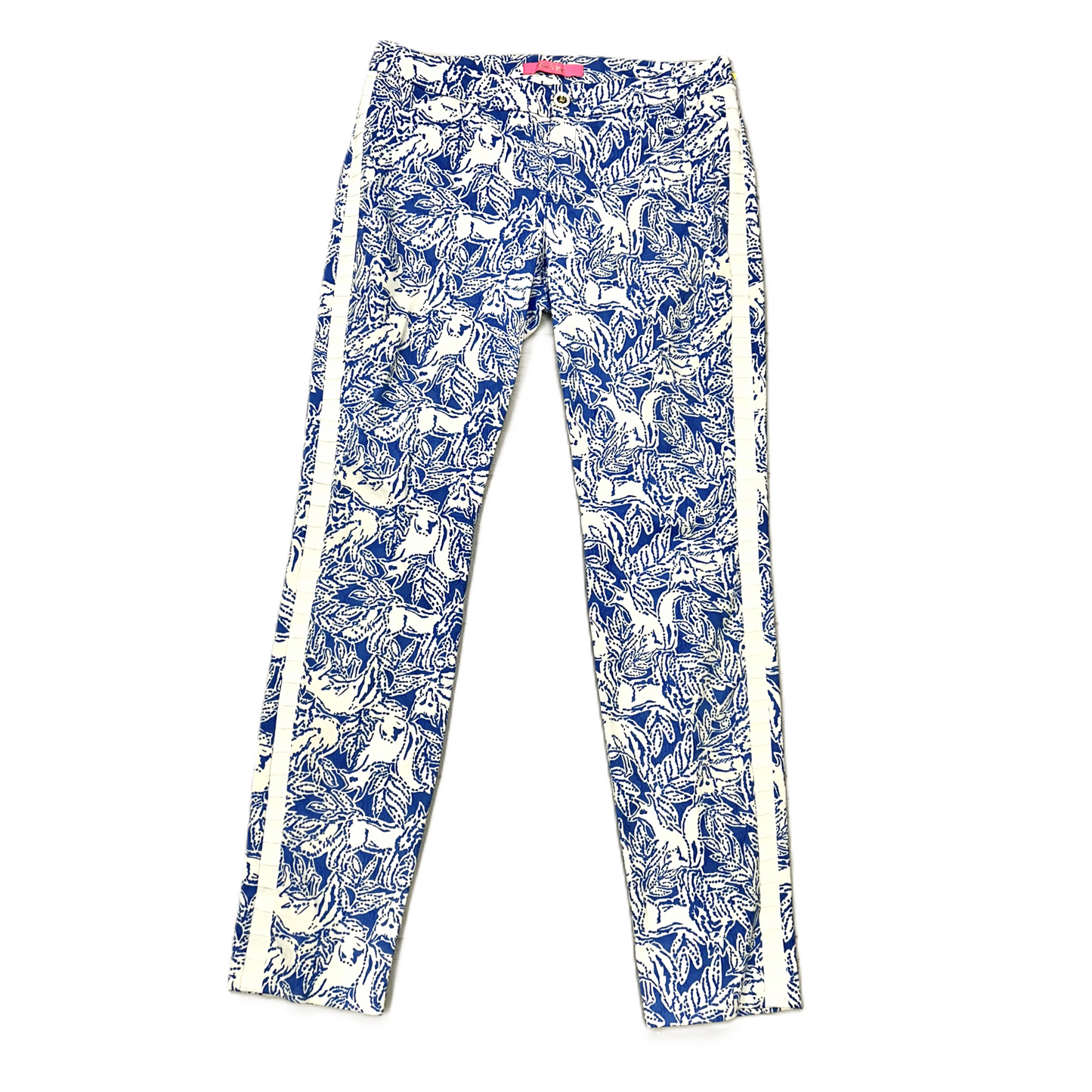 Blue White Pants Designer By Lilly Pulitzer, Size: 2