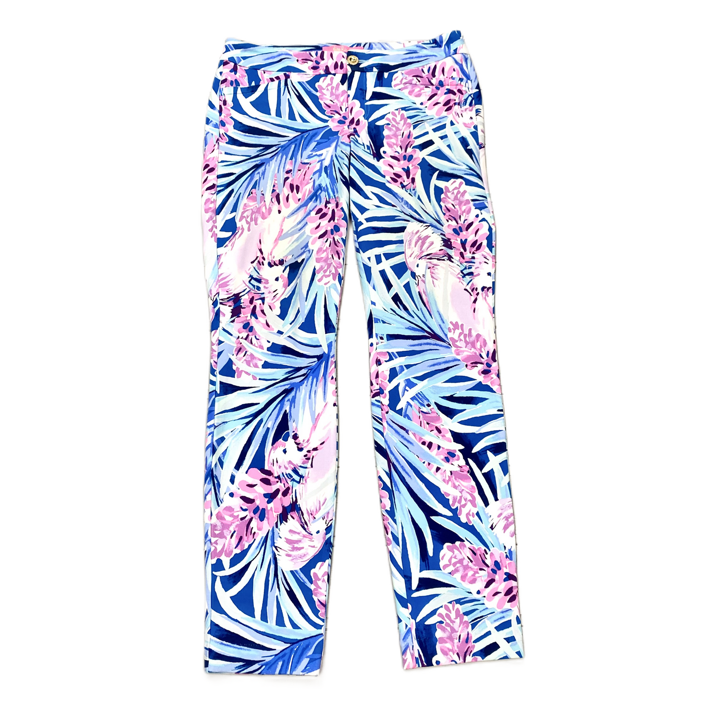 Pink Blue Pants Designer By Lilly Pulitzer, Size: 2