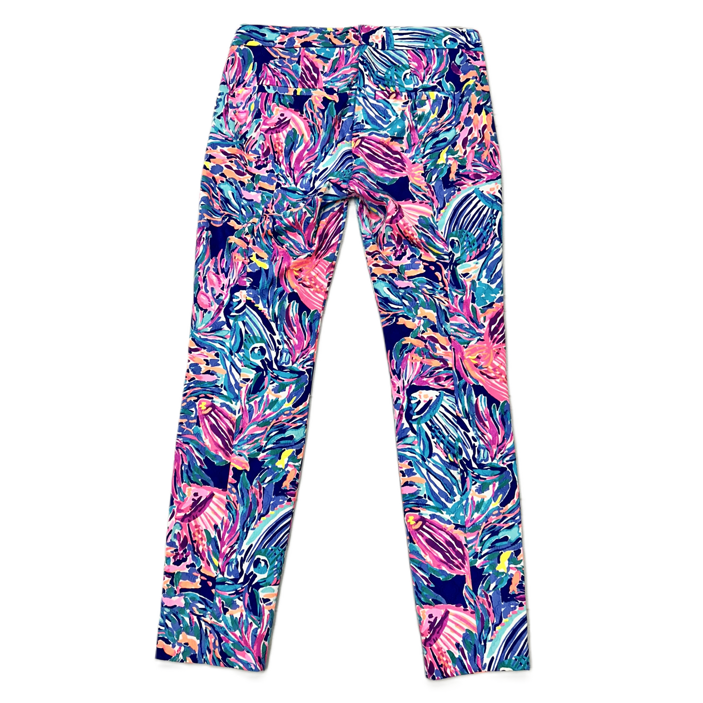 Pink Blue Pants Designer By Lilly Pulitzer, Size: 2