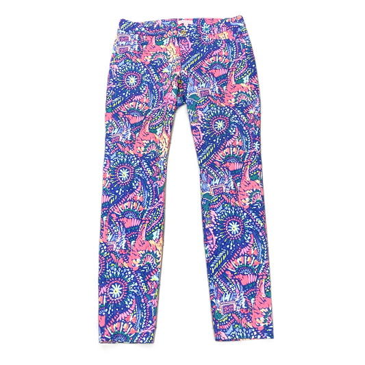 Pink Blue Pants Designer By Lilly Pulitzer, Size: 2