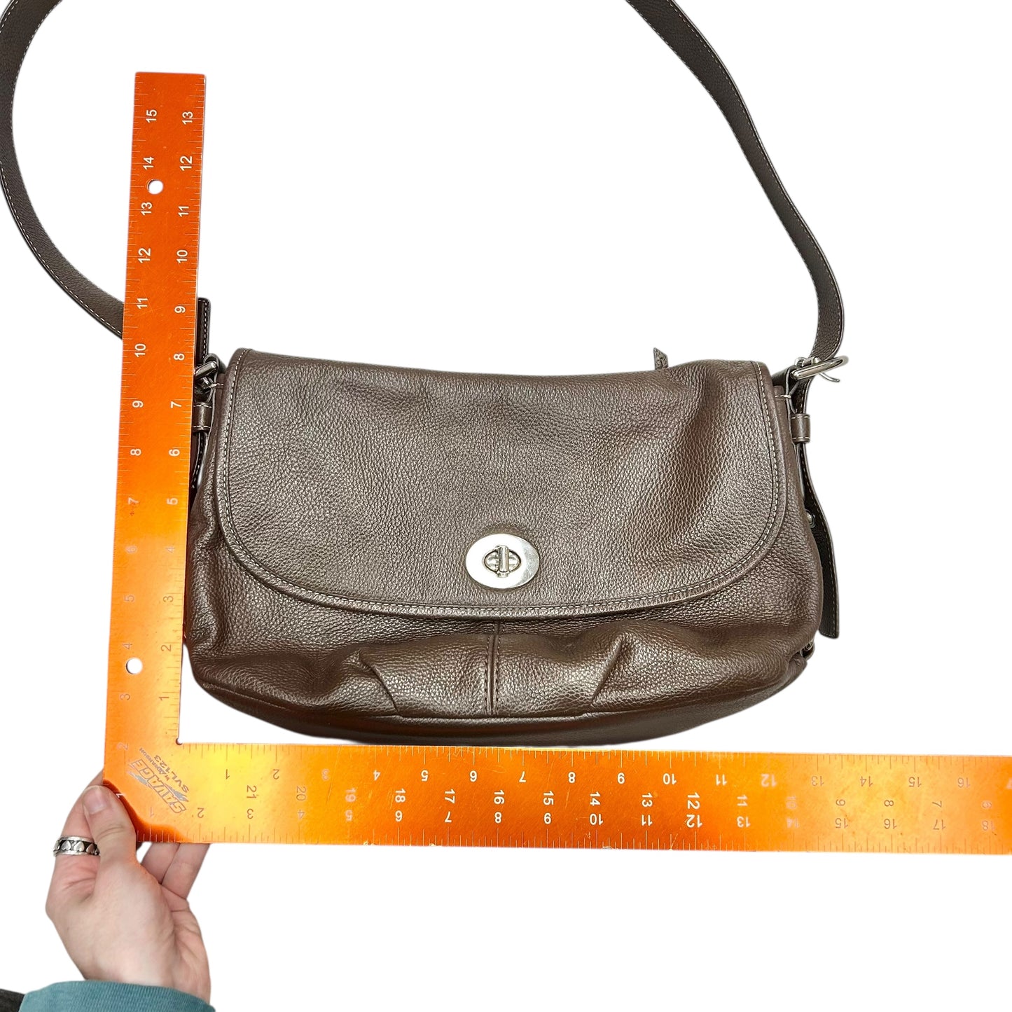 Crossbody Designer By Coach, Size: Medium