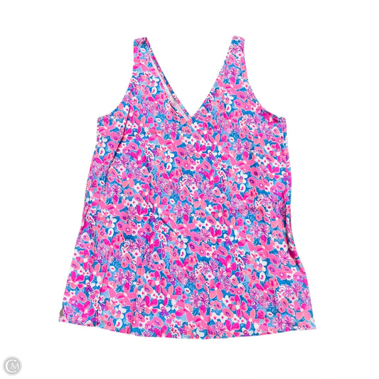 Top Sleeveless Designer By Lilly Pulitzer In Blue & Pink, Size: S