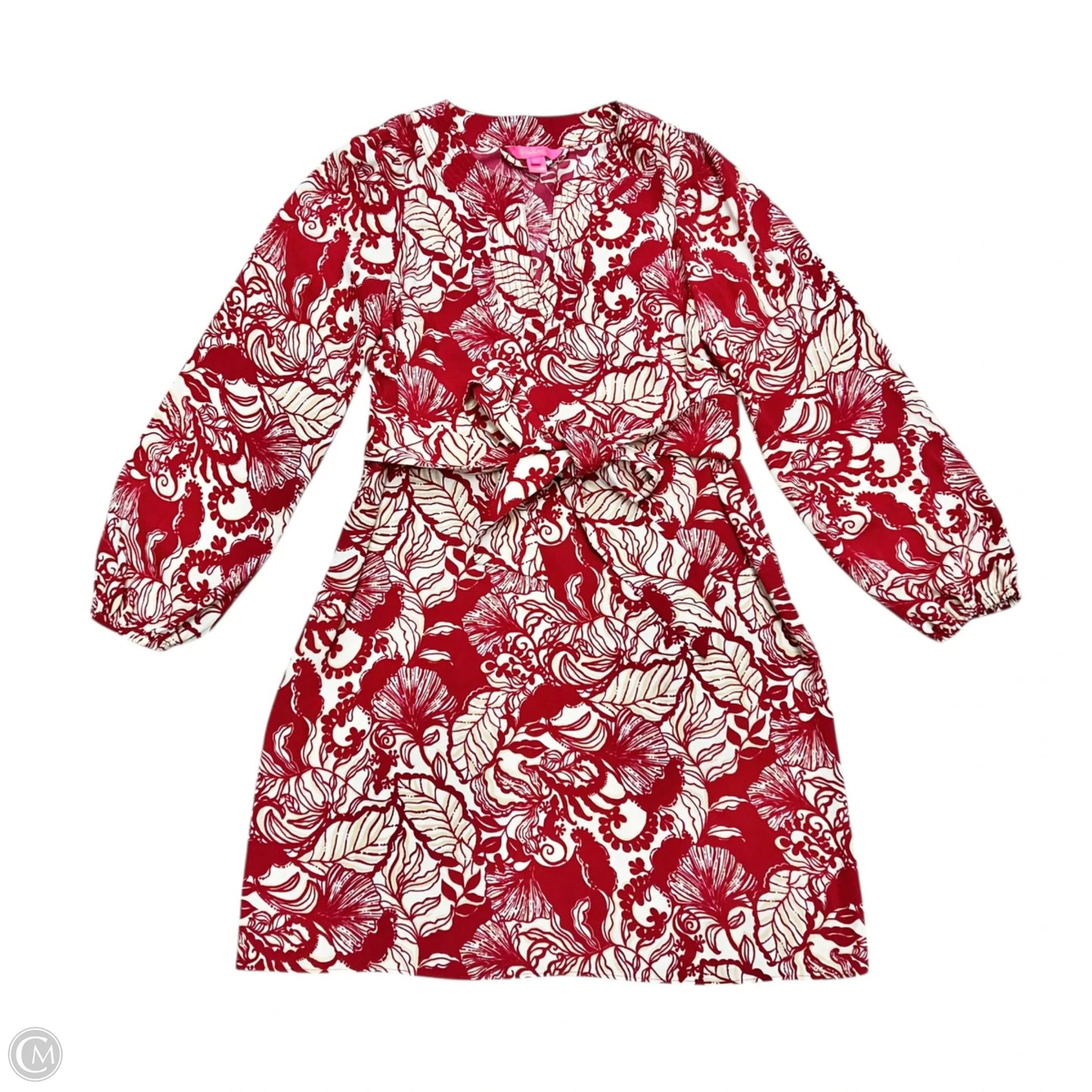 Dress Designer By Lilly Pulitzer In Red & Tan, Size: S