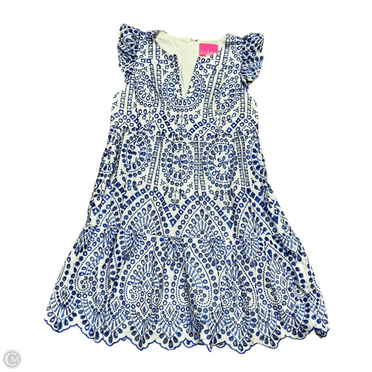 Dress Designer By Lilly Pulitzer In Blue & White, Size: S