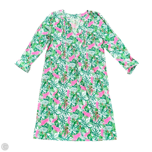 Dress Designer By Lilly Pulitzer In Green & Pink, Size: S