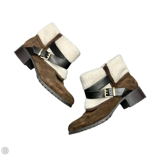 Boots Ankle Heels By Charles By Charles David In Brown, Size: 11