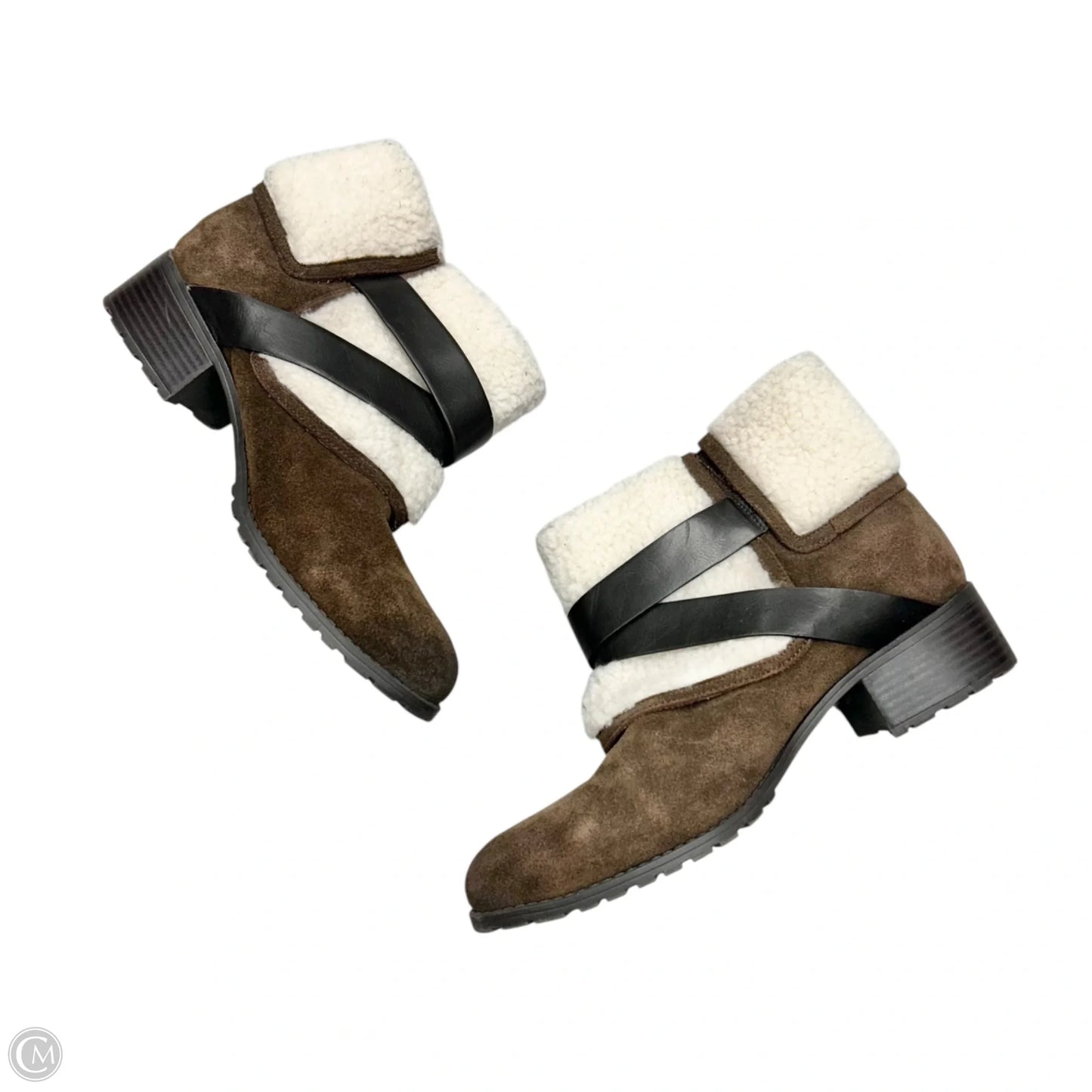 Boots Ankle Heels By Charles By Charles David In Brown, Size: 11