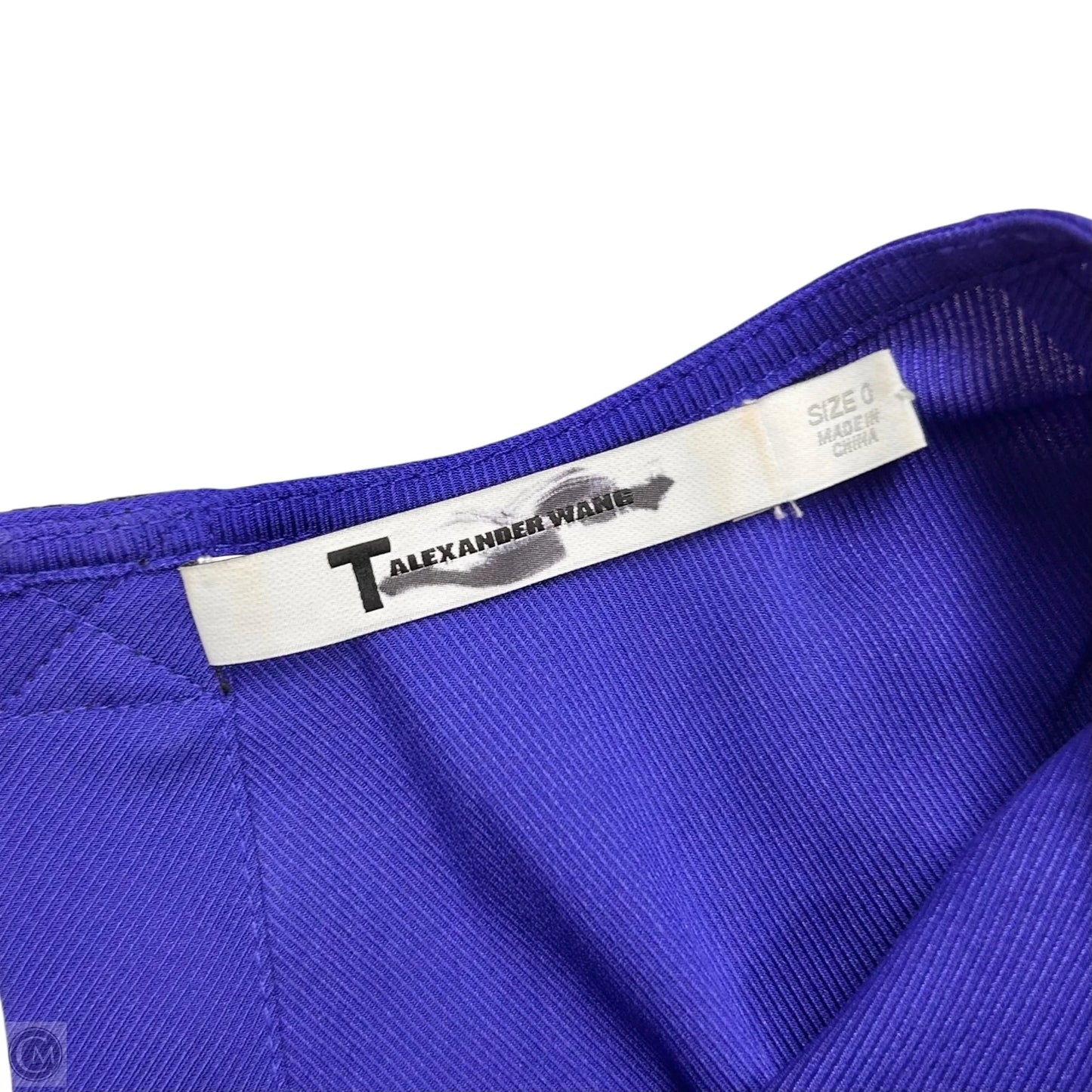 Top Short Sleeve Luxury Designer By Alexander Wang In Aquamarine, Size: Xs