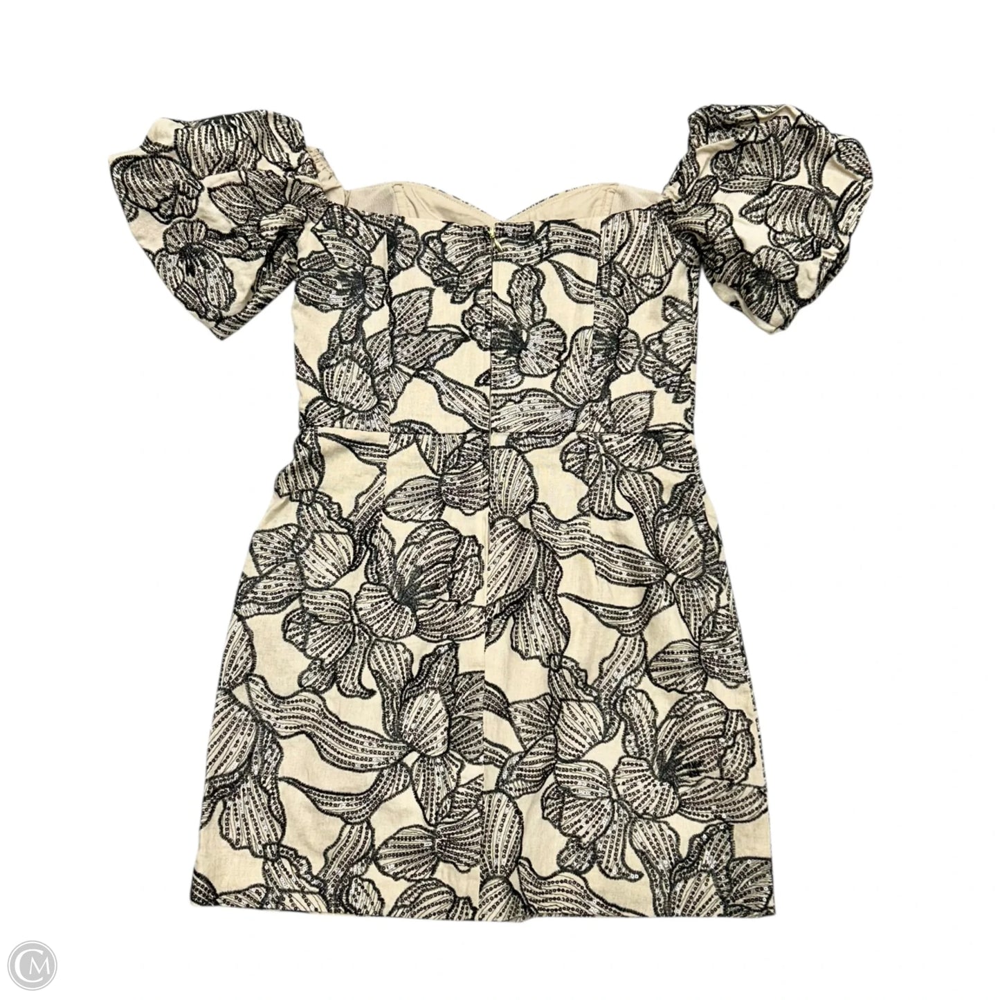 Romper Designer By Lilly Pulitzer In Black & Tan, Size: S