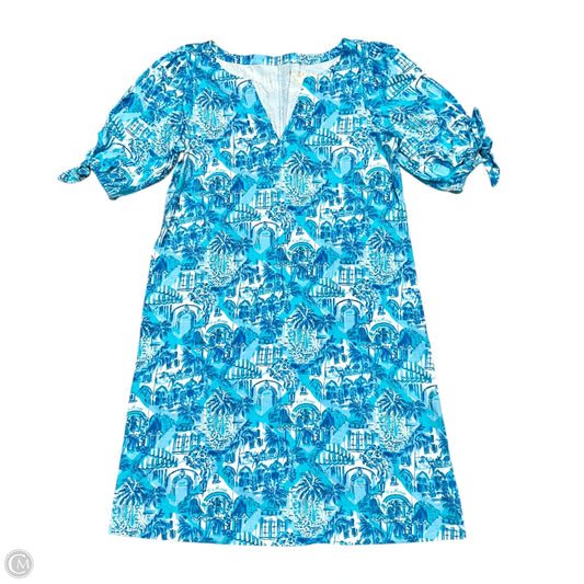 Dress Designer By Lilly Pulitzer In Blue & White, Size: S