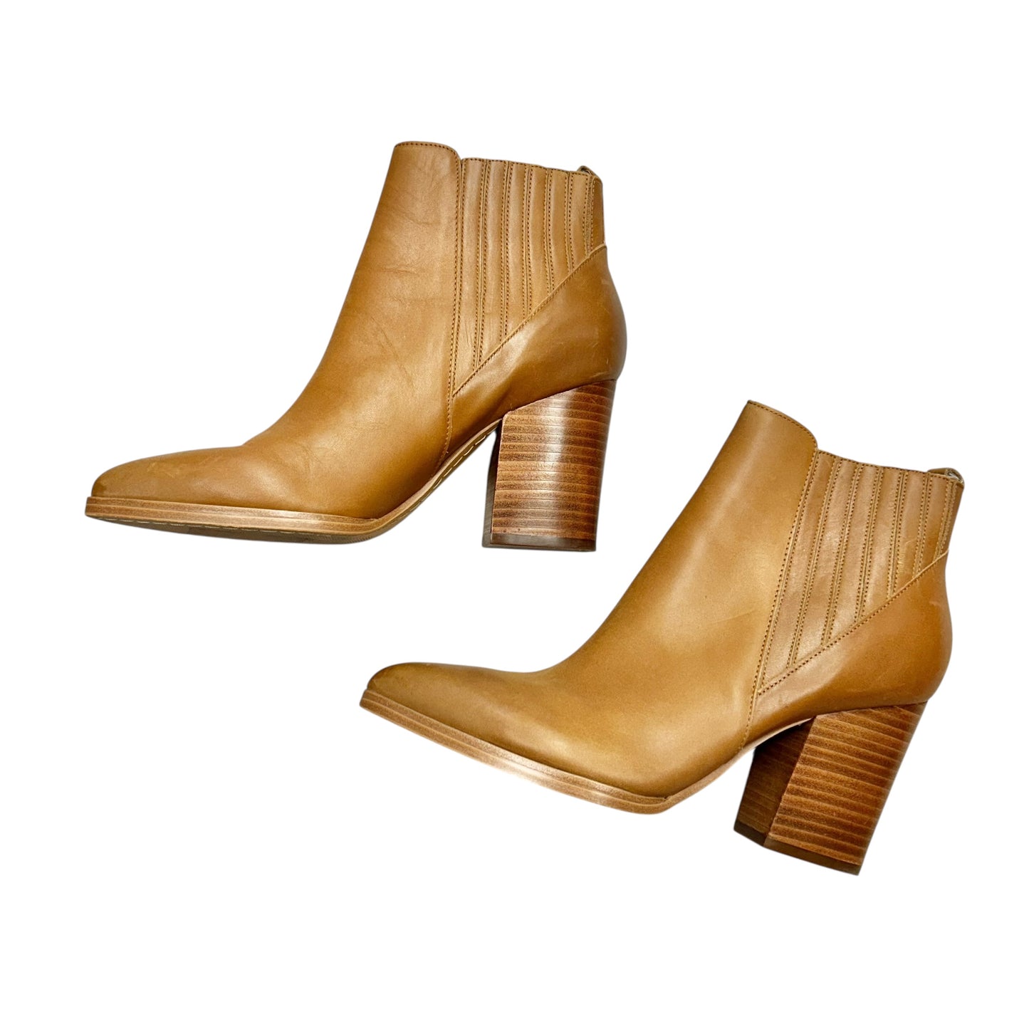 BOOTS LEATHER by MARC FISHER In TAN, Size: 9.5