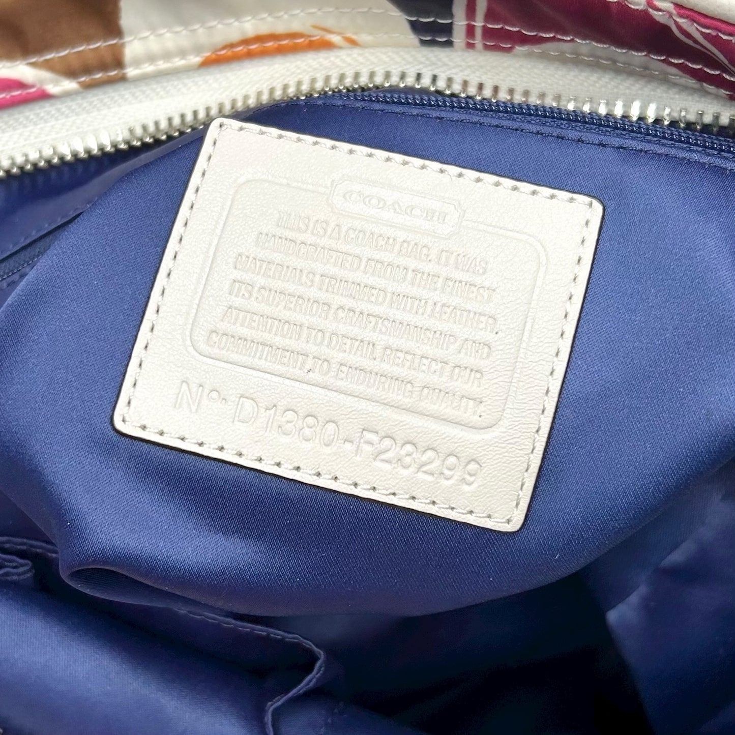 Tote Designer By Coach, Size: Large