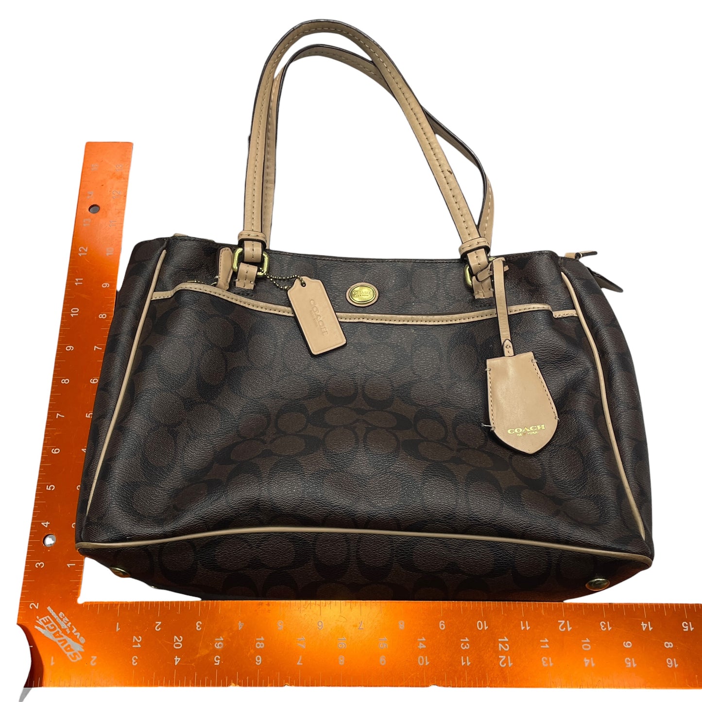 Handbag Designer By Coach, Size: Medium