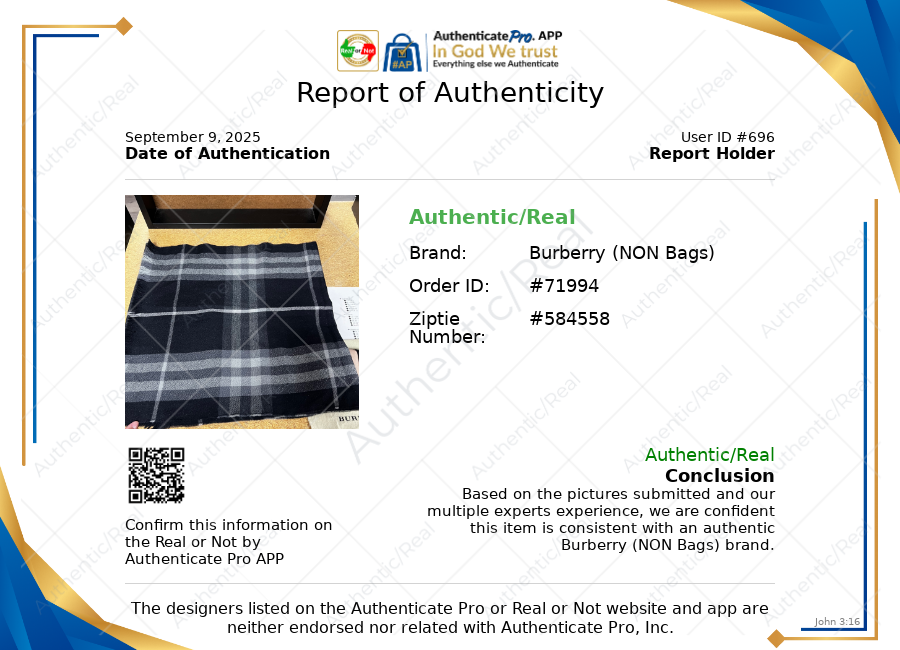 Scarf Luxury Designer By Burberry