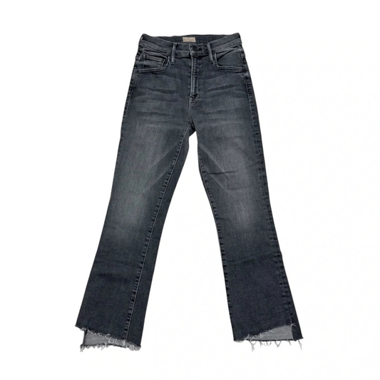 Jeans Straight By Mother In Grey Denim, Size: 0