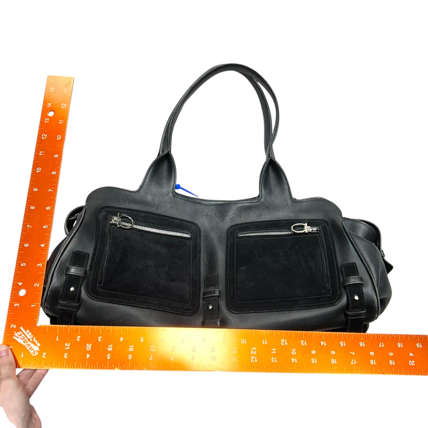 Handbag Luxury Designer By Ferragamo, Size: Large