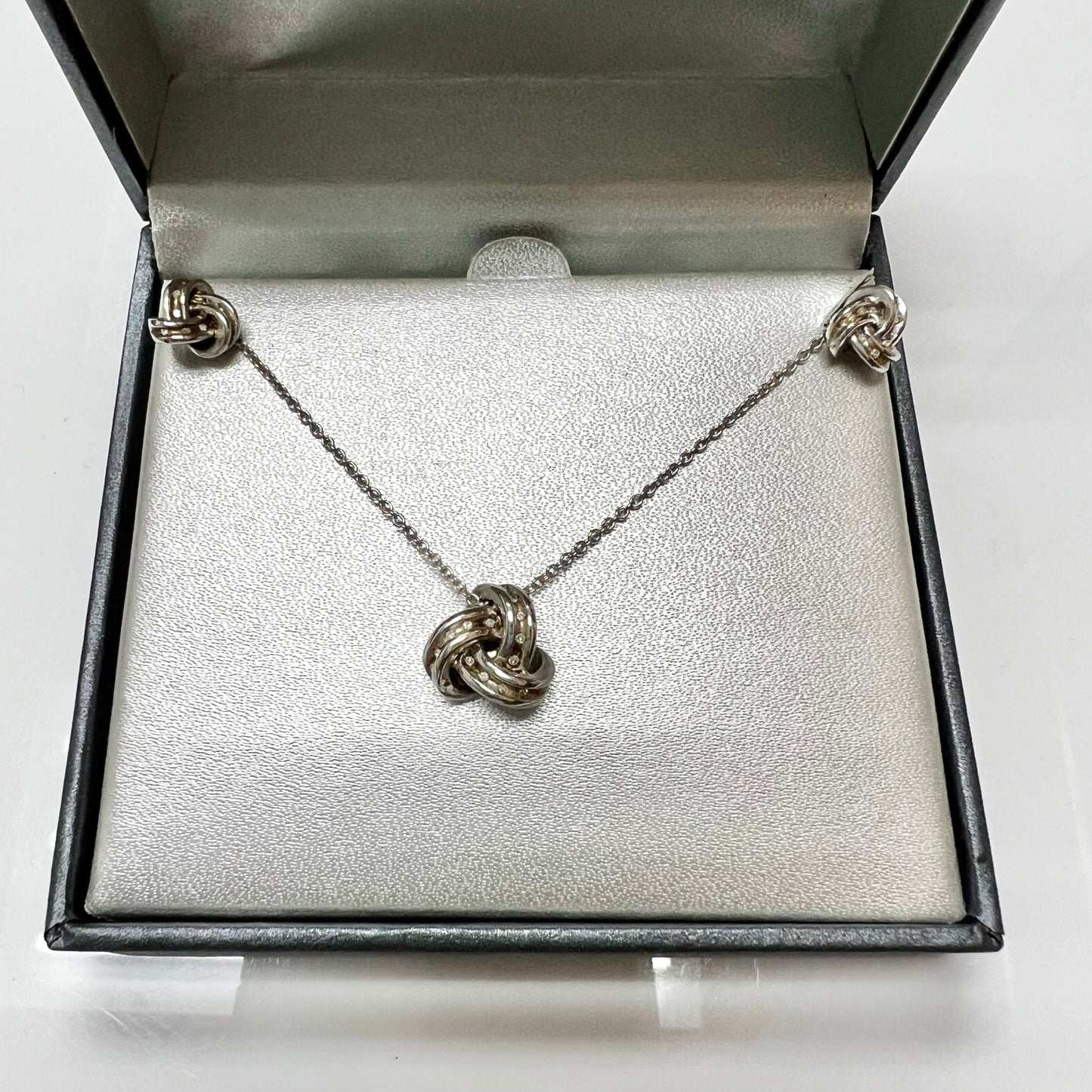 Necklace Sterling Silver, Size: 02 Piece Set
